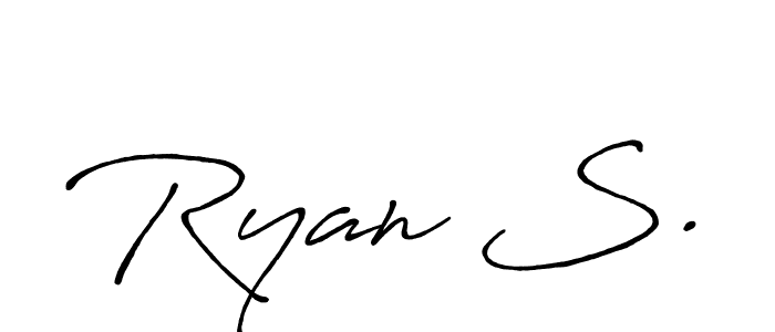 How to make Ryan S. signature? Antro_Vectra_Bolder is a professional autograph style. Create handwritten signature for Ryan S. name. Ryan S. signature style 7 images and pictures png