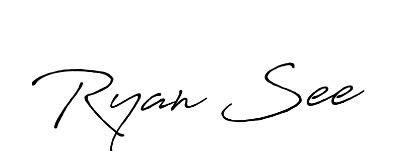 Create a beautiful signature design for name Ryan See. With this signature (Antro_Vectra_Bolder) fonts, you can make a handwritten signature for free. Ryan See signature style 7 images and pictures png