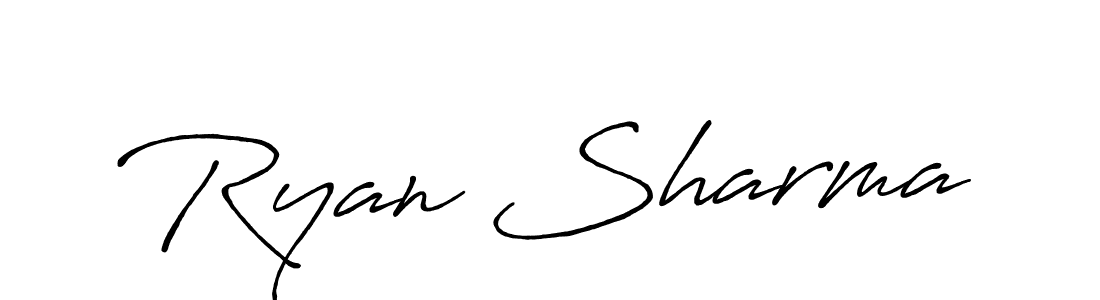 You should practise on your own different ways (Antro_Vectra_Bolder) to write your name (Ryan Sharma) in signature. don't let someone else do it for you. Ryan Sharma signature style 7 images and pictures png