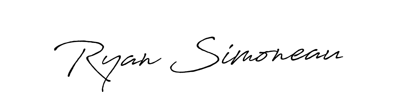 Once you've used our free online signature maker to create your best signature Antro_Vectra_Bolder style, it's time to enjoy all of the benefits that Ryan Simoneau name signing documents. Ryan Simoneau signature style 7 images and pictures png