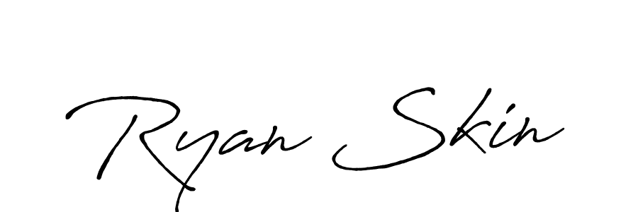 Create a beautiful signature design for name Ryan Skin. With this signature (Antro_Vectra_Bolder) fonts, you can make a handwritten signature for free. Ryan Skin signature style 7 images and pictures png