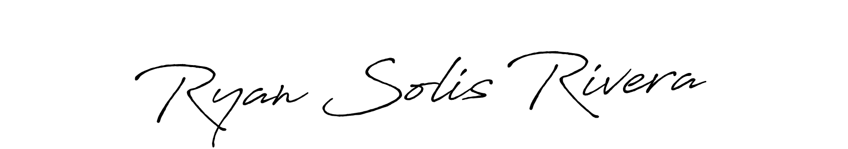 Create a beautiful signature design for name Ryan Solis Rivera. With this signature (Antro_Vectra_Bolder) fonts, you can make a handwritten signature for free. Ryan Solis Rivera signature style 7 images and pictures png