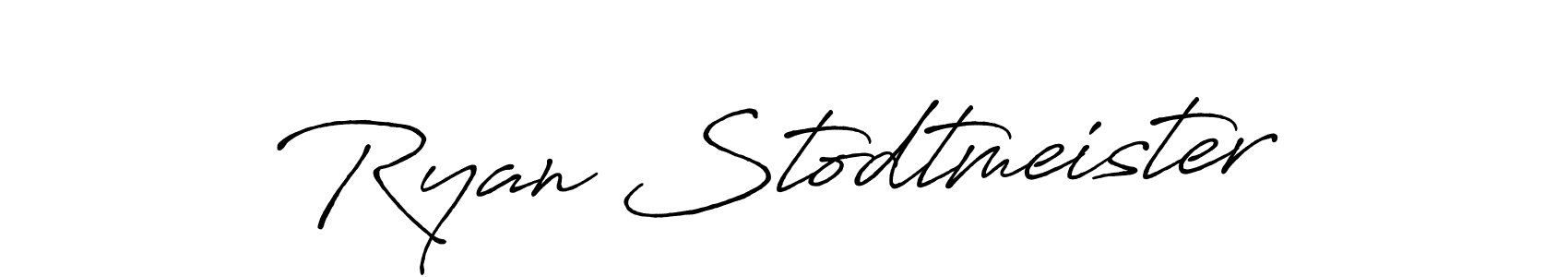 Design your own signature with our free online signature maker. With this signature software, you can create a handwritten (Antro_Vectra_Bolder) signature for name Ryan Stodtmeister. Ryan Stodtmeister signature style 7 images and pictures png