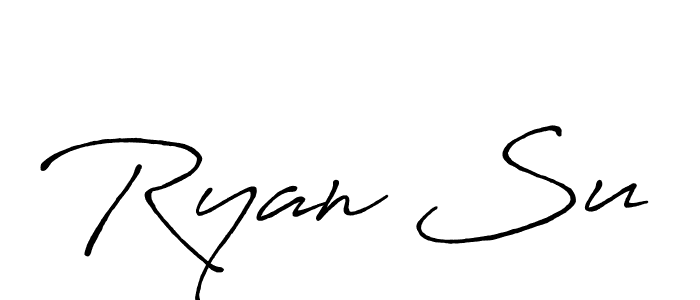 if you are searching for the best signature style for your name Ryan Su. so please give up your signature search. here we have designed multiple signature styles  using Antro_Vectra_Bolder. Ryan Su signature style 7 images and pictures png