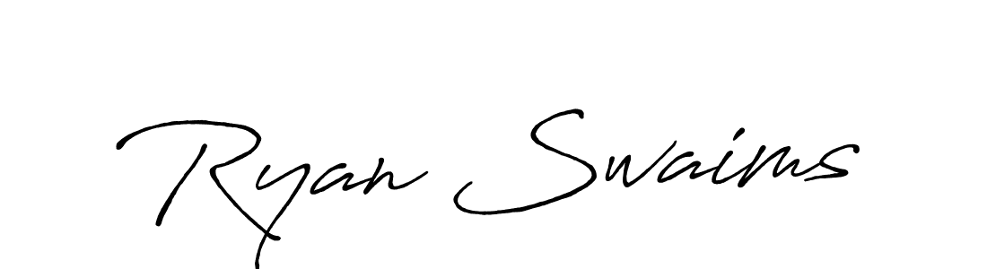 Here are the top 10 professional signature styles for the name Ryan Swaims. These are the best autograph styles you can use for your name. Ryan Swaims signature style 7 images and pictures png