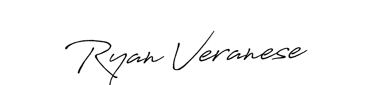 How to make Ryan Veranese name signature. Use Antro_Vectra_Bolder style for creating short signs online. This is the latest handwritten sign. Ryan Veranese signature style 7 images and pictures png