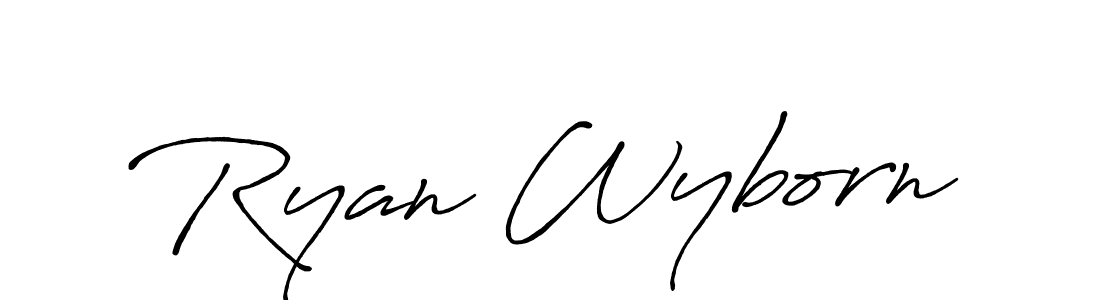 Design your own signature with our free online signature maker. With this signature software, you can create a handwritten (Antro_Vectra_Bolder) signature for name Ryan Wyborn. Ryan Wyborn signature style 7 images and pictures png