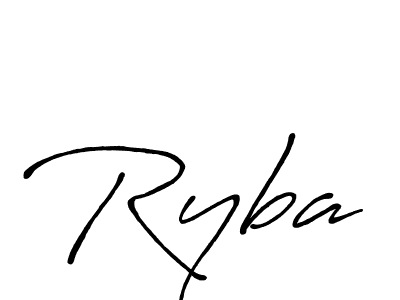 Best and Professional Signature Style for Ryba. Antro_Vectra_Bolder Best Signature Style Collection. Ryba signature style 7 images and pictures png