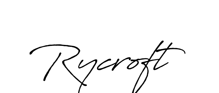 The best way (Antro_Vectra_Bolder) to make a short signature is to pick only two or three words in your name. The name Rycroft include a total of six letters. For converting this name. Rycroft signature style 7 images and pictures png