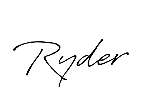 Create a beautiful signature design for name Ryder. With this signature (Antro_Vectra_Bolder) fonts, you can make a handwritten signature for free. Ryder signature style 7 images and pictures png