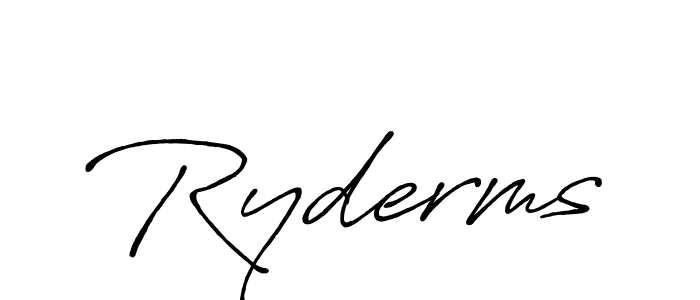 It looks lik you need a new signature style for name Ryderms. Design unique handwritten (Antro_Vectra_Bolder) signature with our free signature maker in just a few clicks. Ryderms signature style 7 images and pictures png
