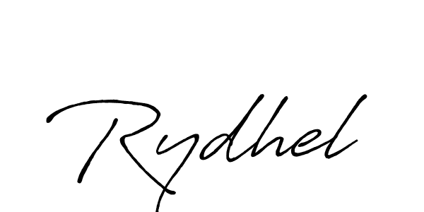 The best way (Antro_Vectra_Bolder) to make a short signature is to pick only two or three words in your name. The name Rydhel include a total of six letters. For converting this name. Rydhel signature style 7 images and pictures png