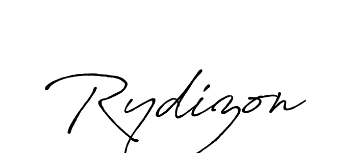 How to make Rydizon signature? Antro_Vectra_Bolder is a professional autograph style. Create handwritten signature for Rydizon name. Rydizon signature style 7 images and pictures png