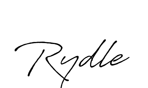How to make Rydle name signature. Use Antro_Vectra_Bolder style for creating short signs online. This is the latest handwritten sign. Rydle signature style 7 images and pictures png