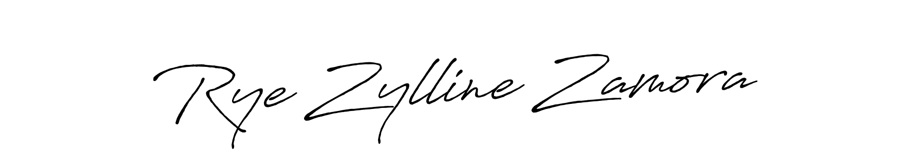 Similarly Antro_Vectra_Bolder is the best handwritten signature design. Signature creator online .You can use it as an online autograph creator for name Rye Zylline Zamora. Rye Zylline Zamora signature style 7 images and pictures png
