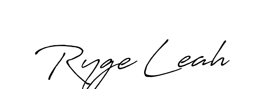 Make a beautiful signature design for name Ryge Leah. With this signature (Antro_Vectra_Bolder) style, you can create a handwritten signature for free. Ryge Leah signature style 7 images and pictures png