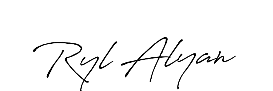 You can use this online signature creator to create a handwritten signature for the name Ryl Alyan. This is the best online autograph maker. Ryl Alyan signature style 7 images and pictures png