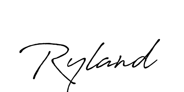 Make a beautiful signature design for name Ryland. Use this online signature maker to create a handwritten signature for free. Ryland signature style 7 images and pictures png