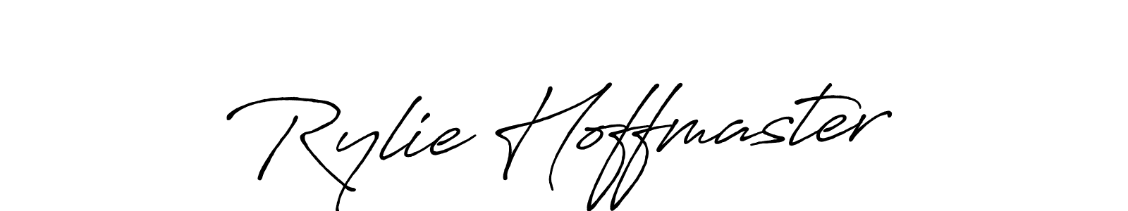 Rylie Hoffmaster stylish signature style. Best Handwritten Sign (Antro_Vectra_Bolder) for my name. Handwritten Signature Collection Ideas for my name Rylie Hoffmaster. Rylie Hoffmaster signature style 7 images and pictures png