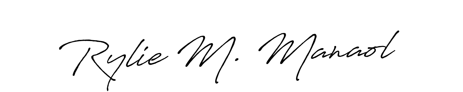 Best and Professional Signature Style for Rylie M. Manaol. Antro_Vectra_Bolder Best Signature Style Collection. Rylie M. Manaol signature style 7 images and pictures png