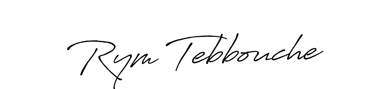 Once you've used our free online signature maker to create your best signature Antro_Vectra_Bolder style, it's time to enjoy all of the benefits that Rym Tebbouche name signing documents. Rym Tebbouche signature style 7 images and pictures png