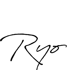 Create a beautiful signature design for name Ryo. With this signature (Antro_Vectra_Bolder) fonts, you can make a handwritten signature for free. Ryo signature style 7 images and pictures png