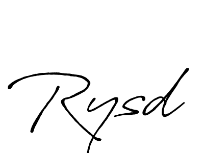 Make a beautiful signature design for name Rysd. With this signature (Antro_Vectra_Bolder) style, you can create a handwritten signature for free. Rysd signature style 7 images and pictures png