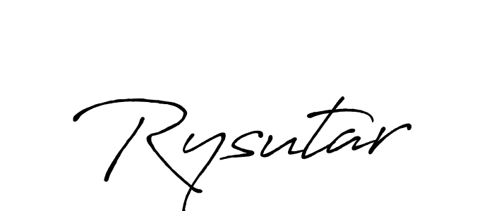 How to make Rysutar name signature. Use Antro_Vectra_Bolder style for creating short signs online. This is the latest handwritten sign. Rysutar signature style 7 images and pictures png