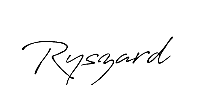 Ryszard stylish signature style. Best Handwritten Sign (Antro_Vectra_Bolder) for my name. Handwritten Signature Collection Ideas for my name Ryszard. Ryszard signature style 7 images and pictures png