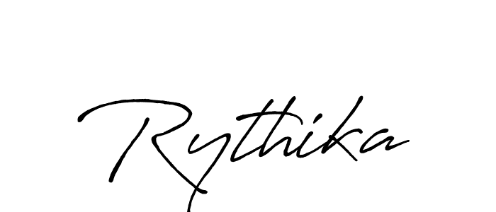 Design your own signature with our free online signature maker. With this signature software, you can create a handwritten (Antro_Vectra_Bolder) signature for name Rythika. Rythika signature style 7 images and pictures png