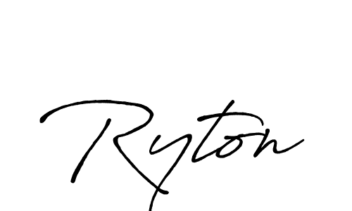 Design your own signature with our free online signature maker. With this signature software, you can create a handwritten (Antro_Vectra_Bolder) signature for name Ryton. Ryton signature style 7 images and pictures png