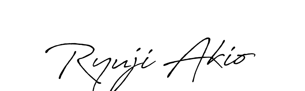 You should practise on your own different ways (Antro_Vectra_Bolder) to write your name (Ryuji Akio) in signature. don't let someone else do it for you. Ryuji Akio signature style 7 images and pictures png