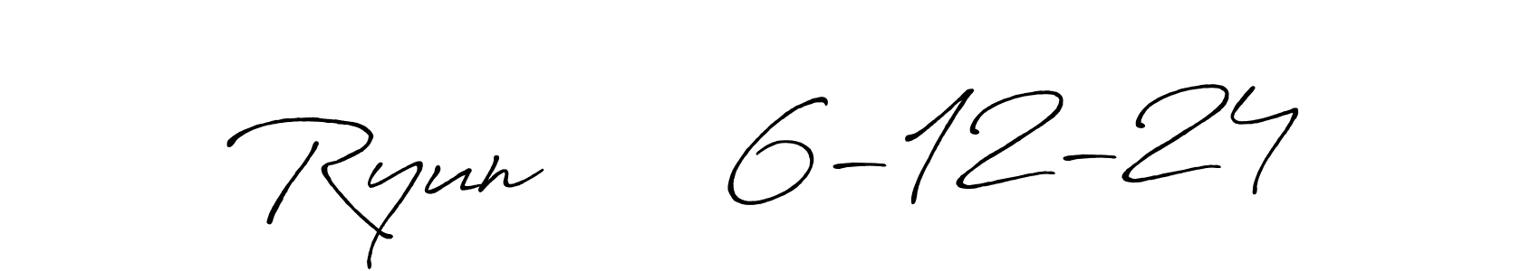 The best way (Antro_Vectra_Bolder) to make a short signature is to pick only two or three words in your name. The name Ryun      6-12-24 include a total of six letters. For converting this name. Ryun      6-12-24 signature style 7 images and pictures png