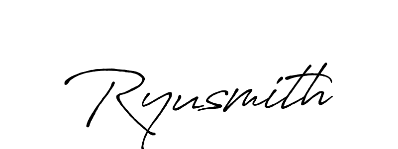 It looks lik you need a new signature style for name Ryusmith. Design unique handwritten (Antro_Vectra_Bolder) signature with our free signature maker in just a few clicks. Ryusmith signature style 7 images and pictures png