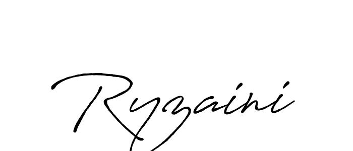 Make a beautiful signature design for name Ryzaini. With this signature (Antro_Vectra_Bolder) style, you can create a handwritten signature for free. Ryzaini signature style 7 images and pictures png