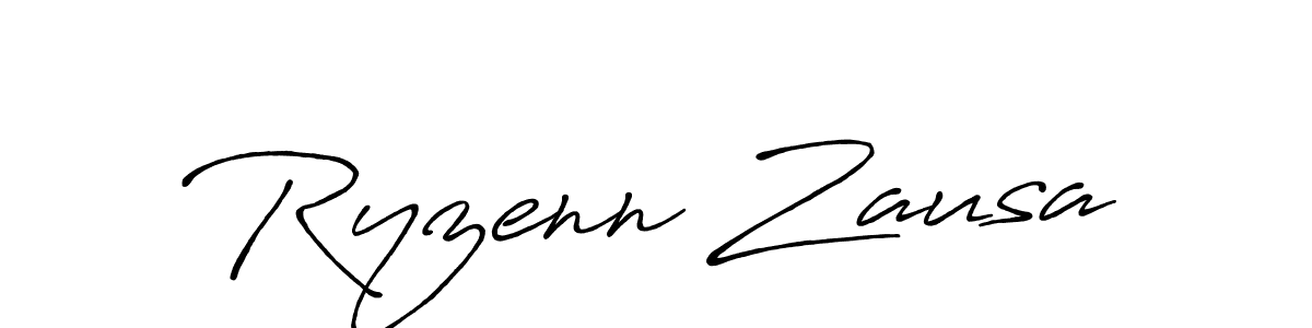 Create a beautiful signature design for name Ryzenn Zausa. With this signature (Antro_Vectra_Bolder) fonts, you can make a handwritten signature for free. Ryzenn Zausa signature style 7 images and pictures png