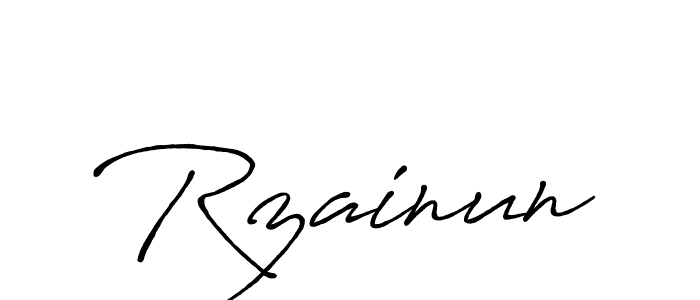 The best way (Antro_Vectra_Bolder) to make a short signature is to pick only two or three words in your name. The name Rzainun include a total of six letters. For converting this name. Rzainun signature style 7 images and pictures png