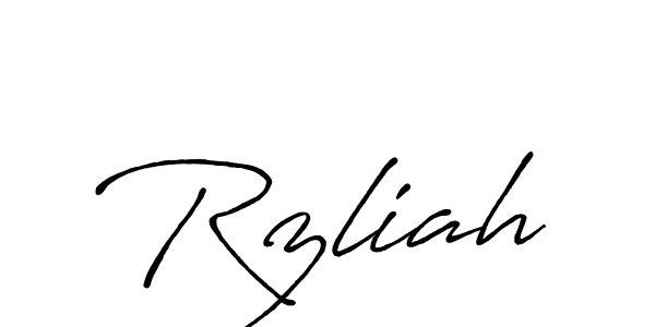 Similarly Antro_Vectra_Bolder is the best handwritten signature design. Signature creator online .You can use it as an online autograph creator for name Rzliah. Rzliah signature style 7 images and pictures png