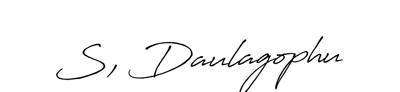 How to make S, Daulagophu signature? Antro_Vectra_Bolder is a professional autograph style. Create handwritten signature for S, Daulagophu name. S, Daulagophu signature style 7 images and pictures png