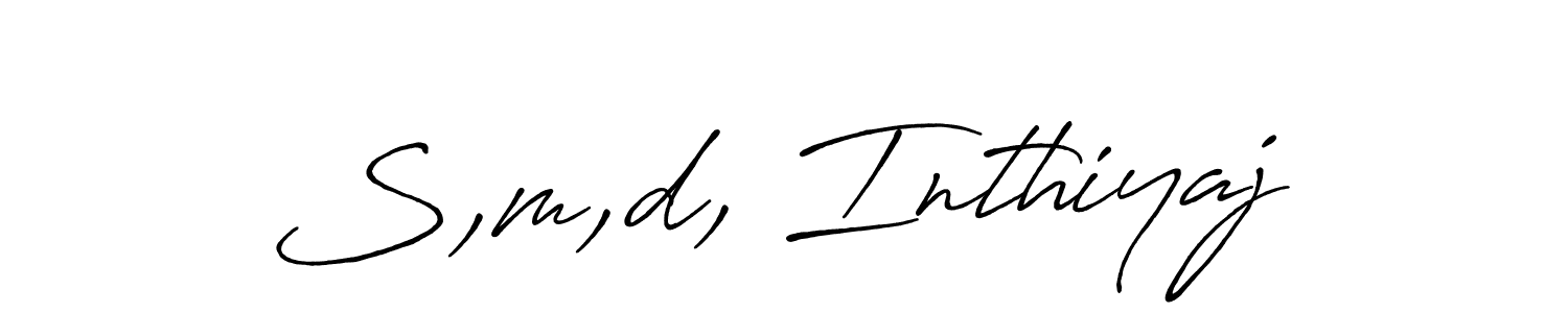 Similarly Antro_Vectra_Bolder is the best handwritten signature design. Signature creator online .You can use it as an online autograph creator for name S,m,d, Inthiyaj. S,m,d, Inthiyaj signature style 7 images and pictures png