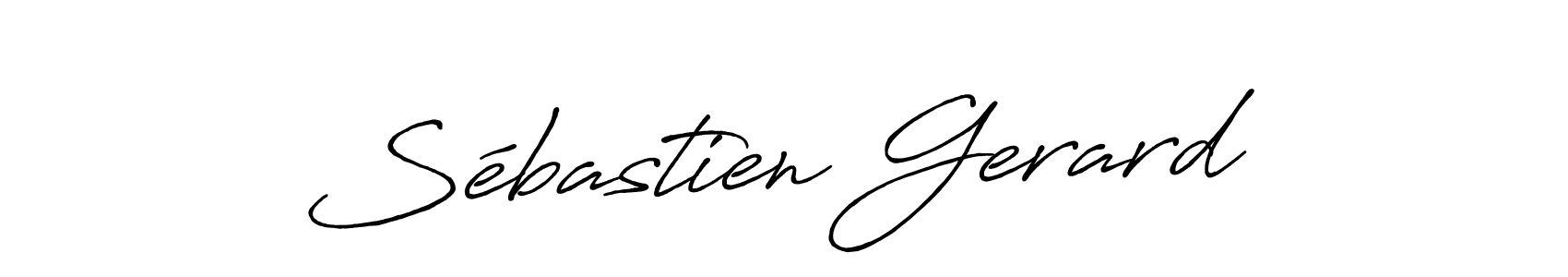 Create a beautiful signature design for name Sébastien Gerard. With this signature (Antro_Vectra_Bolder) fonts, you can make a handwritten signature for free. Sébastien Gerard signature style 7 images and pictures png