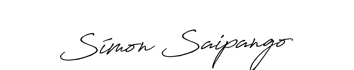 How to make Símon Saipango signature? Antro_Vectra_Bolder is a professional autograph style. Create handwritten signature for Símon Saipango name. Símon Saipango signature style 7 images and pictures png