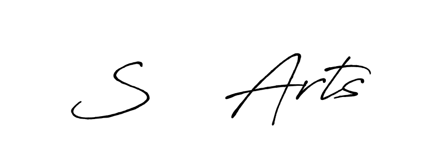 How to make S    Arts name signature. Use Antro_Vectra_Bolder style for creating short signs online. This is the latest handwritten sign. S    Arts signature style 7 images and pictures png