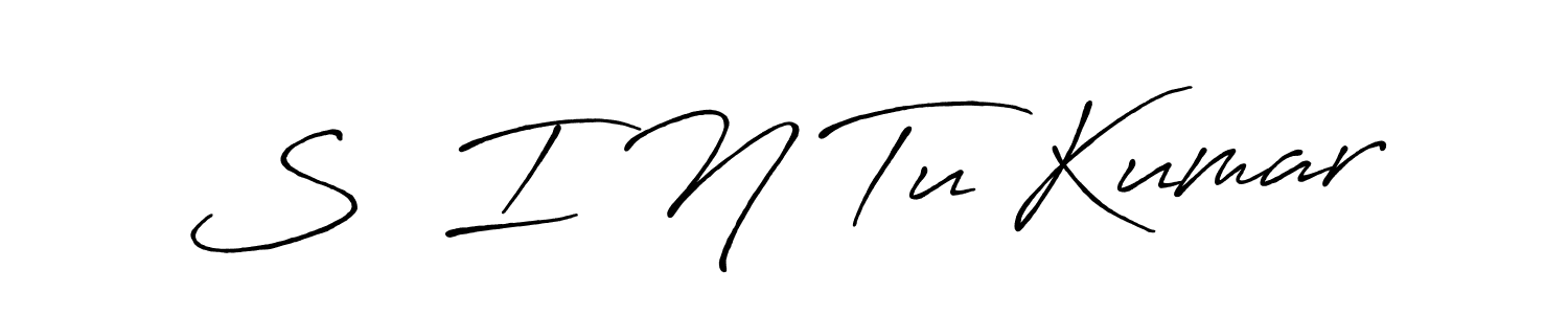 This is the best signature style for the S  I N Tu Kumar name. Also you like these signature font (Antro_Vectra_Bolder). Mix name signature. S  I N Tu Kumar signature style 7 images and pictures png