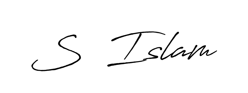 It looks lik you need a new signature style for name S  Islam. Design unique handwritten (Antro_Vectra_Bolder) signature with our free signature maker in just a few clicks. S  Islam signature style 7 images and pictures png