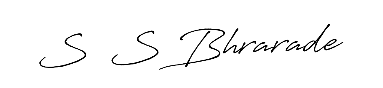 Make a beautiful signature design for name S  S Bhrarade. Use this online signature maker to create a handwritten signature for free. S  S Bhrarade signature style 7 images and pictures png