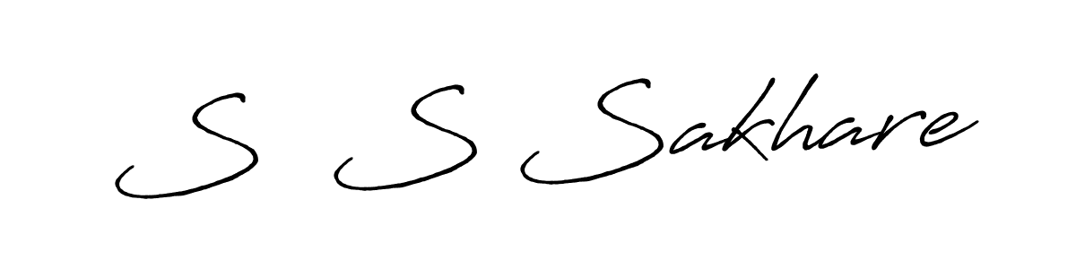 Antro_Vectra_Bolder is a professional signature style that is perfect for those who want to add a touch of class to their signature. It is also a great choice for those who want to make their signature more unique. Get S  S Sakhare name to fancy signature for free. S  S Sakhare signature style 7 images and pictures png