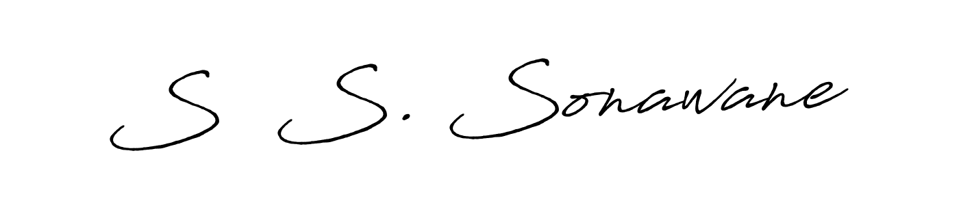 Make a beautiful signature design for name S  S. Sonawane. With this signature (Antro_Vectra_Bolder) style, you can create a handwritten signature for free. S  S. Sonawane signature style 7 images and pictures png