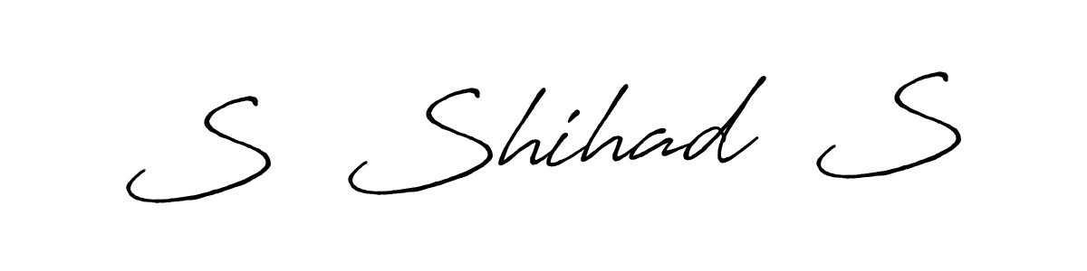 Make a beautiful signature design for name S  Shihad  S. Use this online signature maker to create a handwritten signature for free. S  Shihad  S signature style 7 images and pictures png