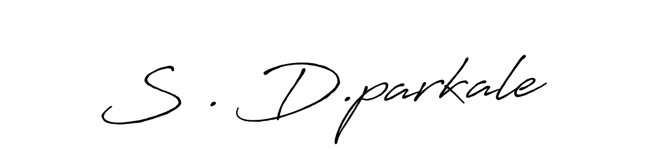 Use a signature maker to create a handwritten signature online. With this signature software, you can design (Antro_Vectra_Bolder) your own signature for name S . D.parkale. S . D.parkale signature style 7 images and pictures png